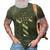 American Usa Flag Freedom Cross Military Style Army Mens 3D Print Casual Tshirt Army Green
