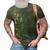Awesome Dads Have Tattoos & Beards Bearded Dad Fathers Day Gift For Mens 3D Print Casual Tshirt Army Green