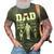 Dad Son First Hero Daughter First Love Fathers Day 3D Print Casual Tshirt Army Green