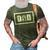 Dad The Best Ever Basketball Gift For Mens 3D Print Casual Tshirt Army Green