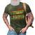 Dad The Man The Myth The Gardening Legend | Funny Gardener 3D Print Casual Tshirt Army Green
