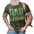 Dad The Man The Myth The Ping Pong Legend Player Sport 3D Print Casual Tshirt Army Green