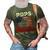 Distressed American Flag Pops Firefighter The Legend Retro 3D Print Casual Tshirt Army Green