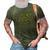 English Bulldog Dad Camouflage American Flag Patriotic Dog Gift For Mens 3D Print Casual Tshirt Army Green