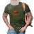Fathers Day Funny Retro Vintage Uncle Wear Skuncle Skunkle 3D Print Casual Tshirt Army Green