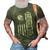 Football Dad American Flag Proud Dad Of Ballers Fathers Day 3D Print Casual Tshirt Army Green