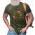 Honor The Fallen Thank The Living Us Flag Military Patriotic 3D Print Casual Tshirt Army Green