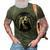 Pitbull Dad Viking Nordic Vikings Pit Bul Warrior Themed 3D Print Casual Tshirt Army Green