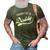 Promoted To Daddy 2023 Funny Humor New Dad Baby First Time Gift For Mens 3D Print Casual Tshirt Army Green