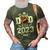 Proud Dad Of A Football Senior 2023 Funny Football Dad 3D Print Casual Tshirt Army Green