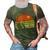 Reel Cool Grampa Fathers Day Gift For Fishing Dad 3D Print Casual Tshirt Army Green