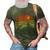 Reel Cool Grandpop Fishing Dad Gifts Fathers Day Fisherman 3D Print Casual Tshirt Army Green