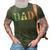 Skateboard Skater Dad Skating Skateboarding Fathers Day Gift For Mens 3D Print Casual Tshirt Army Green
