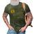 Softball Dad Just Like A Baseball Dad But With Bigger Balls Gift For Mens 3D Print Casual Tshirt Army Green