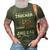 Trucker And Dad Quote Semi Truck Driver Mechanic Funny 3D Print Casual Tshirt Army Green