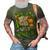 Uncle Of The Wild Zoo Birthday Safari Jungle Animal Funny 3D Print Casual Tshirt Army Green