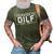 Upgraded To Dilf Est 2023 Dad Humor Jone 3D Print Casual Tshirt Army Green
