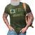 Vintage Usa American Flag Proud To Be An Army Aunt Military 3D Print Casual Tshirt Army Green