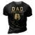 Dad The Man The Myth The Boxing Legend Sport Fighting Boxer 3D Print Casual Tshirt Vintage Black