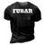 Fubar Novelty Military Slang For Men And Women 3D Print Casual Tshirt Vintage Black