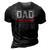 Funny Mens Gifts For Dad Dad Nutrition Facts Gift 3D Print Casual Tshirt Vintage Black