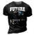 Future Mechanic Costume Monster Truck Adults & Kids 3D Print Casual Tshirt Vintage Black