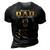 Lion Being A Dad Is An Honor Being A Grandpa Is Priceless Gift For Mens 3D Print Casual Tshirt Vintage Black
