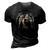 Pitbull Dad Viking Nordic Vikings Pit Bul Warrior Themed 3D Print Casual Tshirt Vintage Black