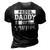 Proud Daddy Of Twins Father Twin Dad T 3D Print Casual Tshirt Vintage Black
