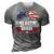 4Th Of July Family Matching All American Dad American Flag 3D Print Casual Tshirt Grey