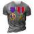 Bronze Star And Purple Heart Medal Military Personnel Award 3D Print Casual Tshirt Grey