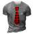 Christmas Gifts For Men Dad Family Buffalo Plaid Check Tie 3D Print Casual Tshirt Grey