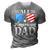 Fathers Day Gift | All American Patriot Usa Dad 3D Print Casual Tshirt Grey
