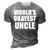 Funny Worlds Okayest Uncle For Men Great Gift Gift For Mens 3D Print Casual Tshirt Grey