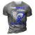 I Wear Dark Blue For Grandpa Colon Cancer Awareness Survivor 3D Print Casual Tshirt Grey
