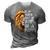 In A World Full Of Grandpas Be A Poppa Lion Funny 3D Print Casual Tshirt Grey