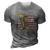 Memorial Day Remember The Fallen Military Usa Flag Vintage 3D Print Casual Tshirt Grey