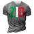 New Uncle Gift T Italian Zio Italian American Uncles 3D Print Casual Tshirt Grey
