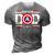 Top Vintage Dad Christmas Superhero Fathers Day Birthday Gift For Mens 3D Print Casual Tshirt Grey