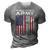 United States Army Grandpa American Flag For Veteran Gift 3D Print Casual Tshirt Grey