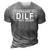Upgraded To Dilf Est 2023 Dad Humor Jone 3D Print Casual Tshirt Grey