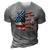 Us Flag Sunflower Home Of The Free Because Of The Brave 3D Print Casual Tshirt Grey