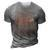 Vintage Uncle The Man Myth Fathers Day Gift For Men 3D Print Casual Tshirt Grey