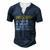 For A Father And Husband Engineer Men's Henley T-Shirt Navy Blue