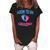 Soon To Be Grandma With Baby Footsteps Women's Loosen Crew Neck Short Sleeve T-Shirt Black