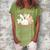 Best Bunny Mom Ever Rabbit Lover Mothers Day Mommy Women's Loosen Crew Neck Short Sleeve T-Shirt Green