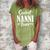 Coolest Nanni Ever Indian Grandma Mimi Heart Typo Gift Women's Loosen Crew Neck Short Sleeve T-Shirt Green