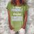 I Wear Periwinkle For Grandma Stomach Cancer Awareness Women's Loosen Crew Neck Short Sleeve T-Shirt Green