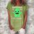 Little Monster Outfit Grandma Of The Little Monster Gift For Womens Women's Loosen Crew Neck Short Sleeve T-Shirt Green