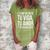 Tu Vida Tu Amor Tus Chanclazos Regalo Para Mama Navidad Gift For Womens Women's Loosen Crew Neck Short Sleeve T-Shirt Green